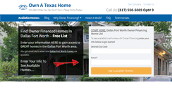 Desktop Screenshot of ownatexashome.com